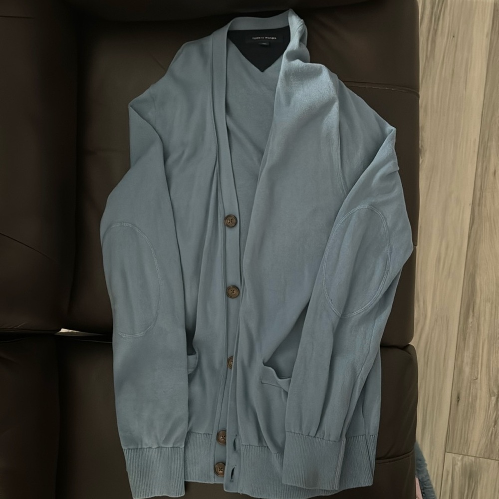 Men’s light blue cardigan Tommy Hilfiger